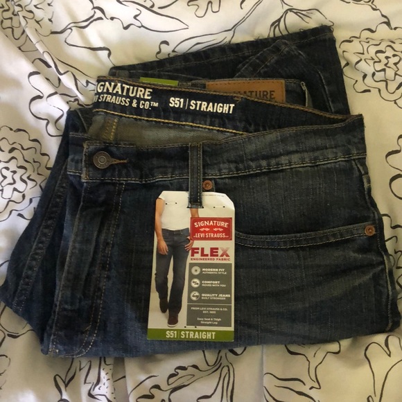signature levis strauss flex engineered fabric